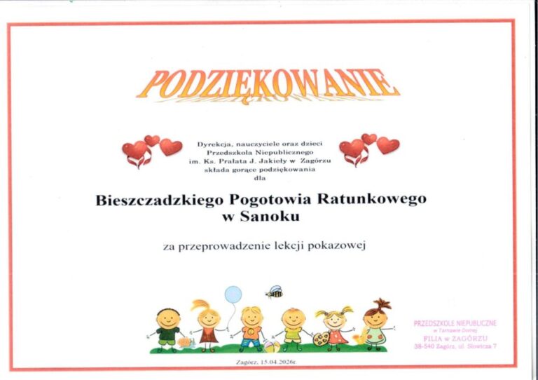 Podziękowanie dla BPRwS