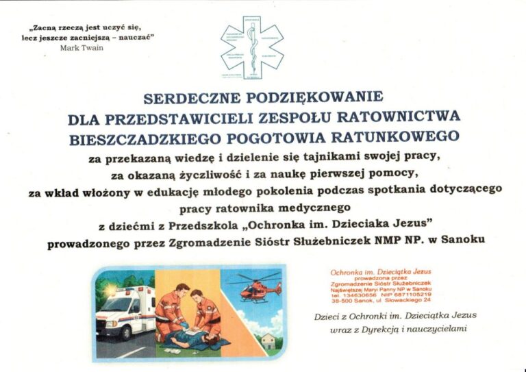 Podziękowanie dla BPRwS